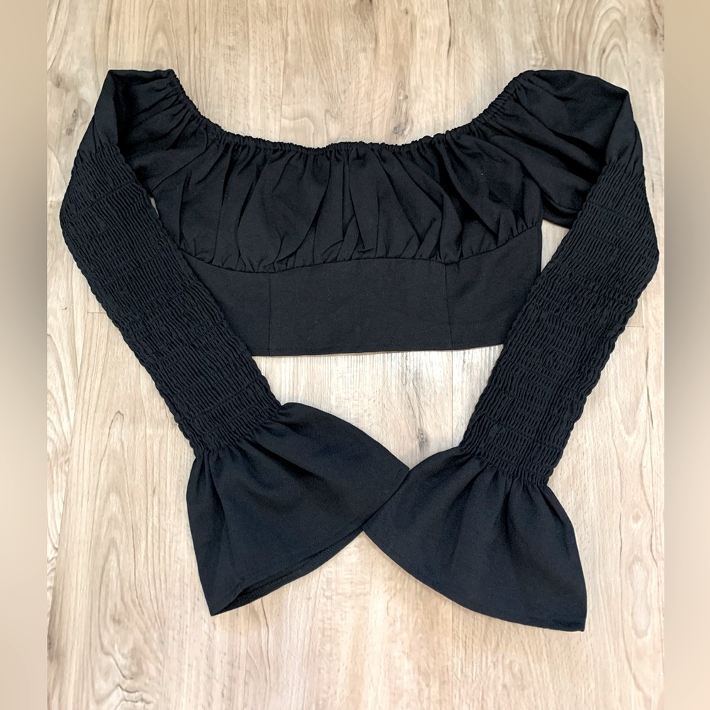 Misguided Cropped Blouse